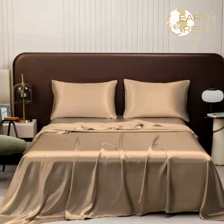 Lenzuolo Effetto Raso “Hotel Feel” – Morbido sulla Pelle, Fresco 4 Stagioni, Letto Sempre Elegante