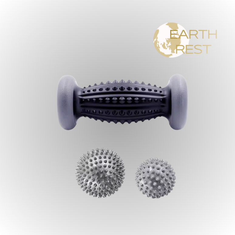 Recovery Kit – Roller Spiky + Sfere Massaggio per Sciogliere Tensioni e Nodi Muscolari