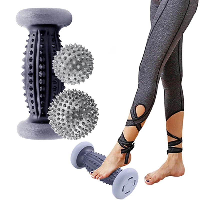 Recovery Kit – Roller Spiky + Sfere Massaggio per Sciogliere Tensioni e Nodi Muscolari