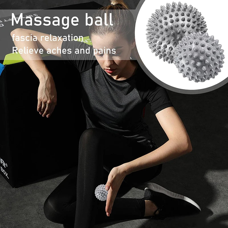 Recovery Kit – Roller Spiky + Sfere Massaggio per Sciogliere Tensioni e Nodi Muscolari