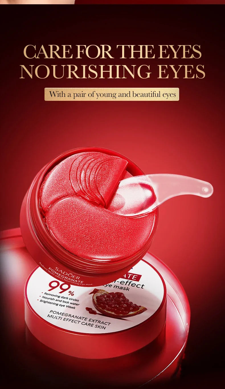 Sguardo Riposato Notte-Tempo (60 Patch Occhi) – Riduce Borse & Occhiaie Visibili, Idrata e Distende